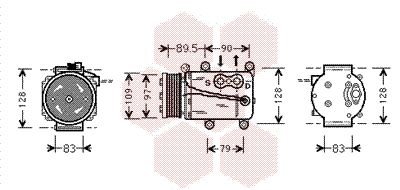 VAN WEZEL Kompressori, ilmastointilaite 1800K082